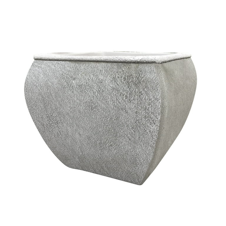 Better Homes & Gardens 12” x 12” x 11” Daphne Stone Resin Planter | Walmart (US)