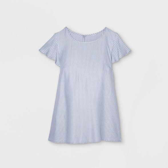Flutter Short Sleeve with Tie-Waist Woven Maternity Top - Isabel Maternity by Ingrid & Isabel™ | Target