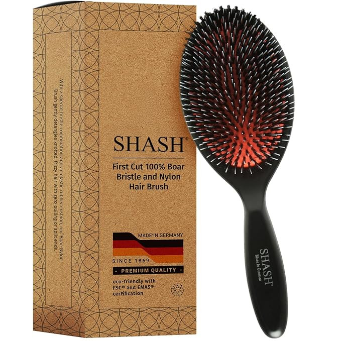 Since 1869 Hand Made In Germany - Nylon Boar Bristle Brush Suitable For Normal to Thick Hair - Ge... | Amazon (US)
