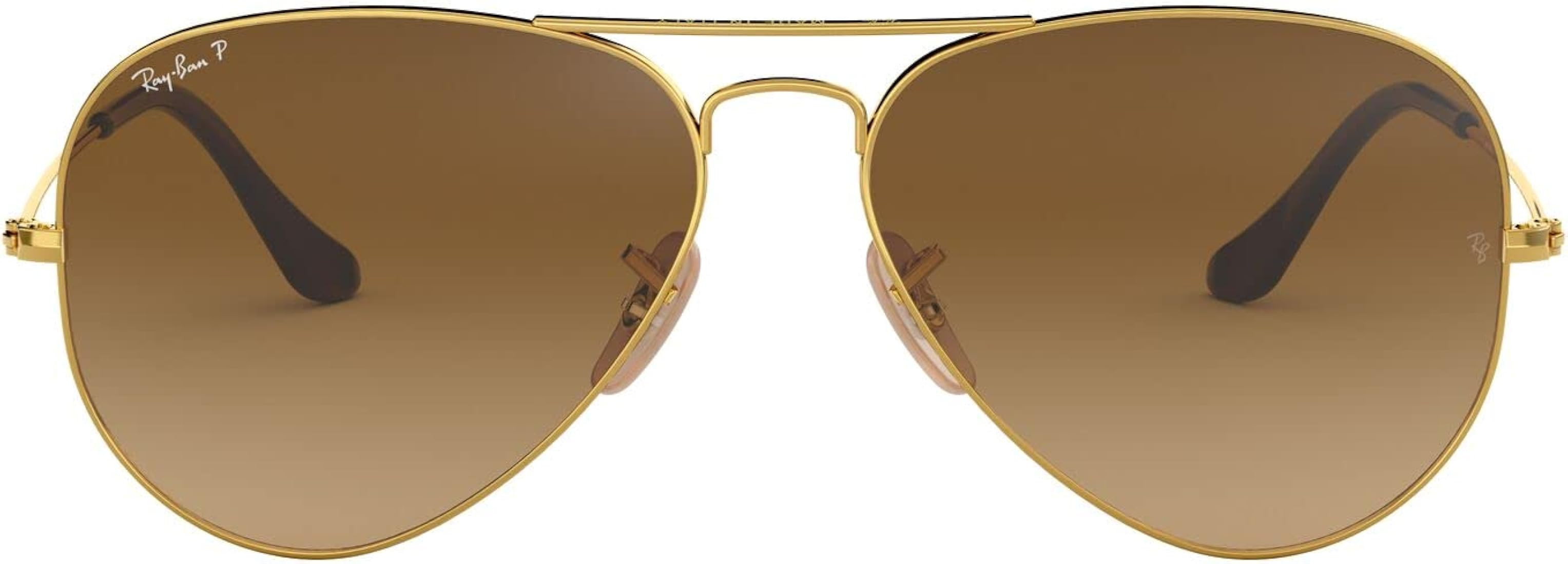 Ray-Ban Rb3025 Classic Polarized Aviator Sunglasses | Amazon (US)