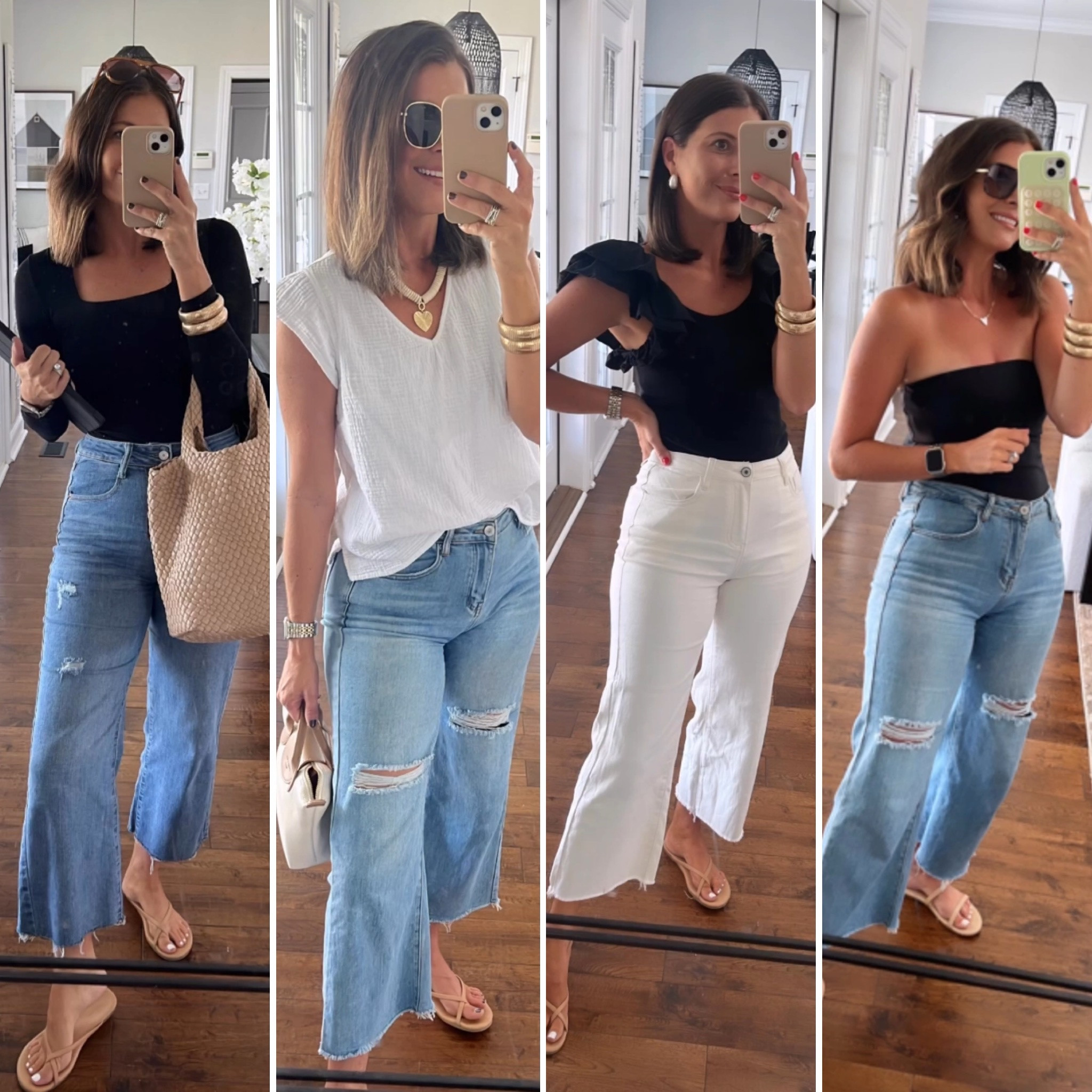I have gotten both the six and four in these jeans and after wear, I prefer the smaller size. They are a thinner, lighter weight denim! I have them in multiple colors and washes (four different ones shown here) they’re so good! 

amazon style | denim | jeans | ootd | casual style 
#amazonfashion #amazonfinds #amazonmusthaves 

#LTKStyleTip #LTKFindsUnder50