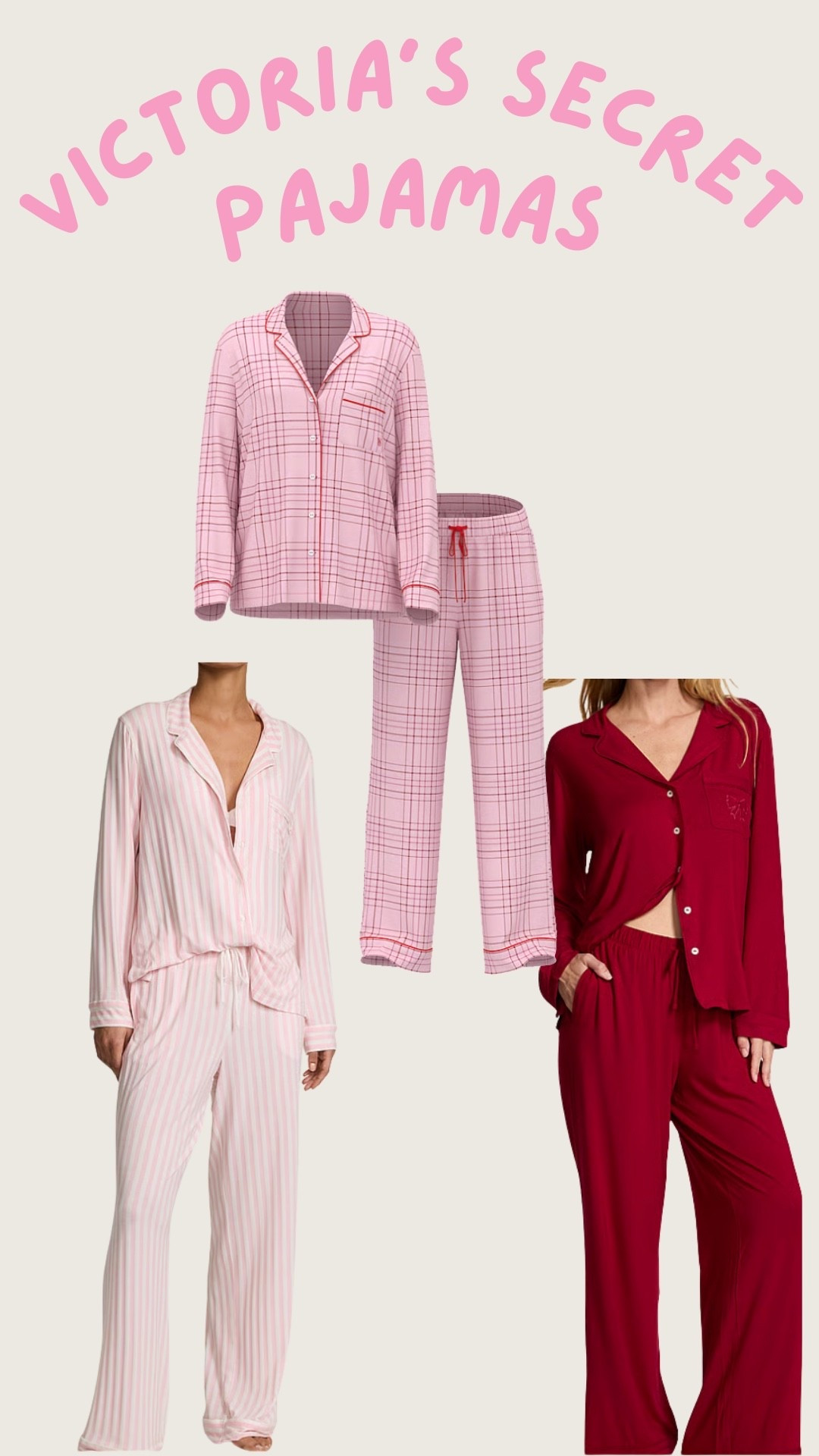 Victoria’s Secret. Pajamas. PJs. Sleepwear. Loungewear. Holiday. Comfy. Cozy  

#LTKFindsUnder100 #LTKHoliday #LTKFindsUnder50