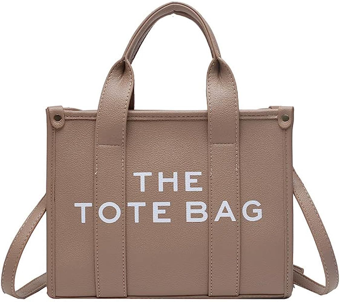 NEGBIU Tote Bags for Women, Leather Mini Tote Bag with Zipper, Shoulder/Crossbody/Handbag(11 * 8.... | Amazon (US)