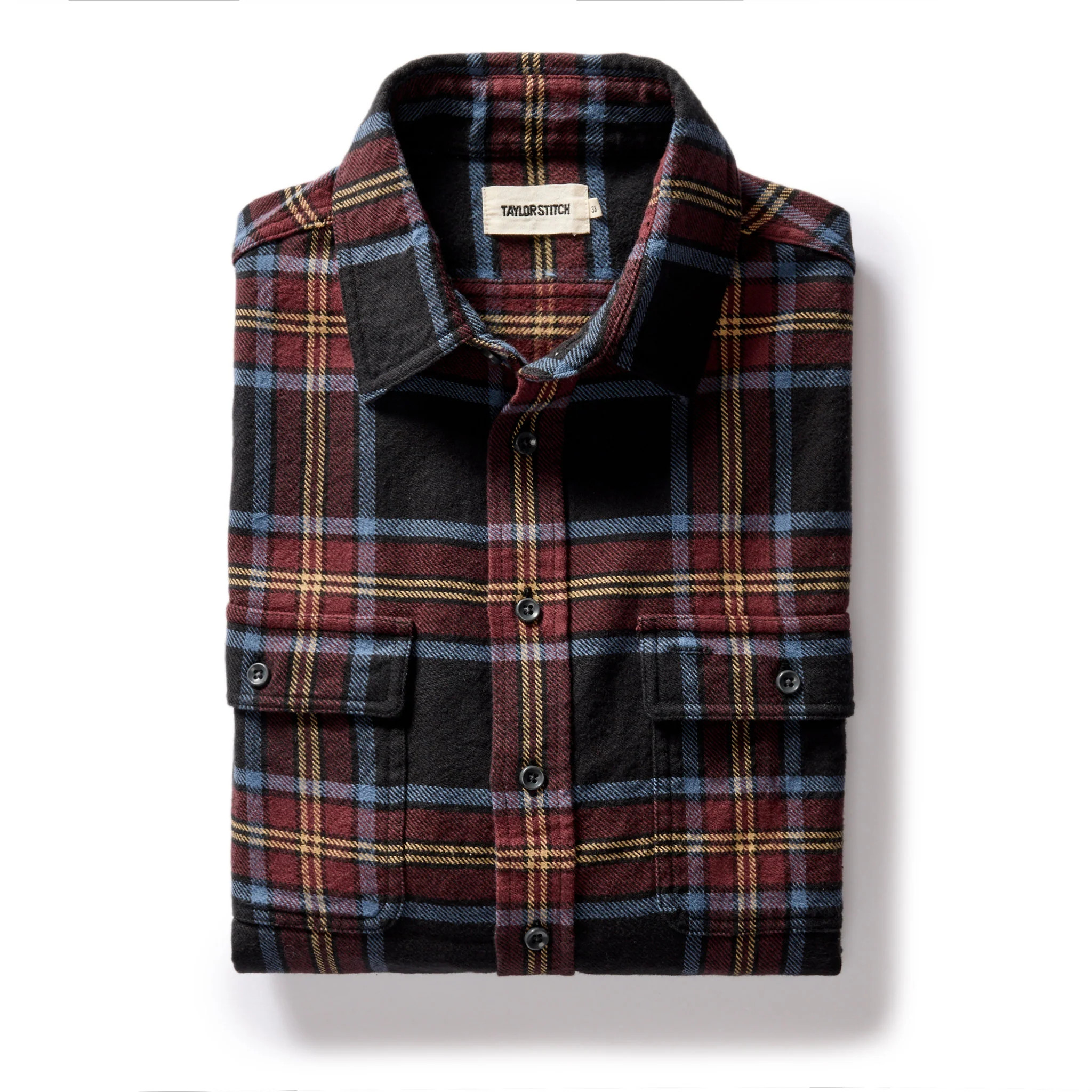 The Ledge Shirt in Dark Navy Plaid | Taylor Stitch