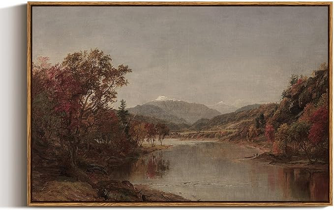 ARPEOTCY Vintage Framed Canvas Wall Art, 20x30 inch, Fall Large Vintage Wall Decor for Living Roo... | Amazon (US)