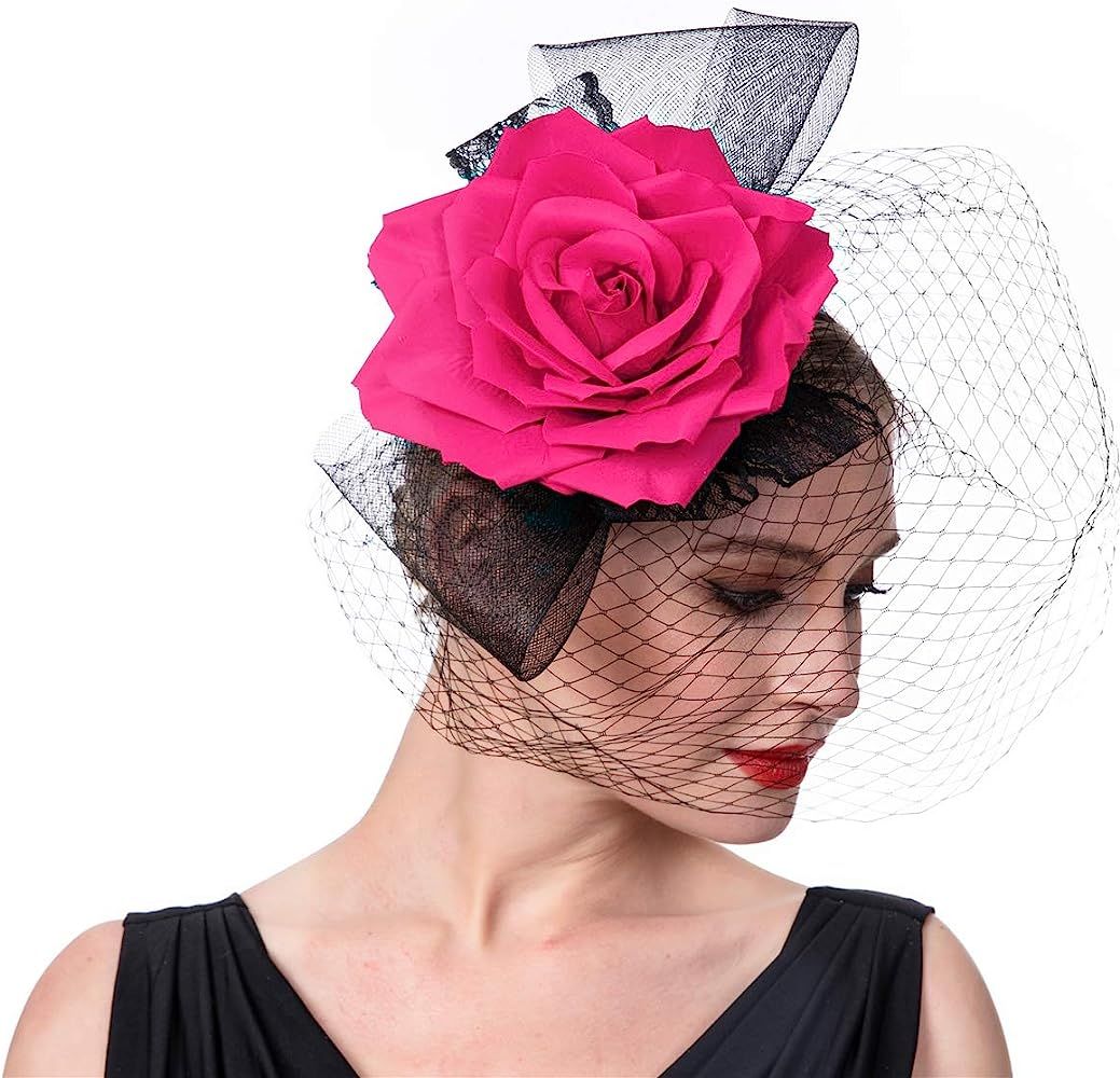 Litter Star Fashion Fascinators for Women Pillbox Cocktail Tea Patry Headband Headwaer Hat Kentucky  | Amazon (US)