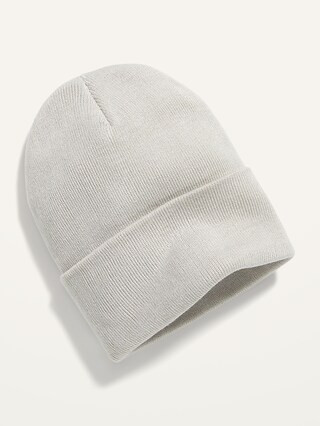 Sweater-Knit Roll-Cuff Gender-Neutral Beanie for Men & Women | Old Navy (US)