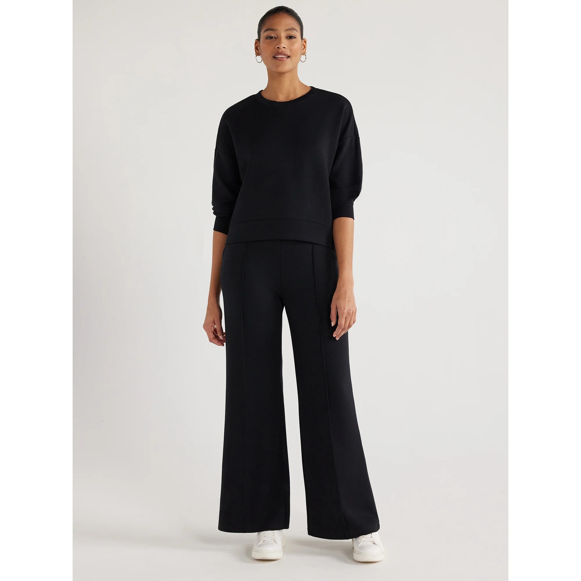 Scoop Women's and Women's Plus Ultimate ScubaKnit Trouser Pants, Sizes XS-4X - Walmart.com | Walmart (US)