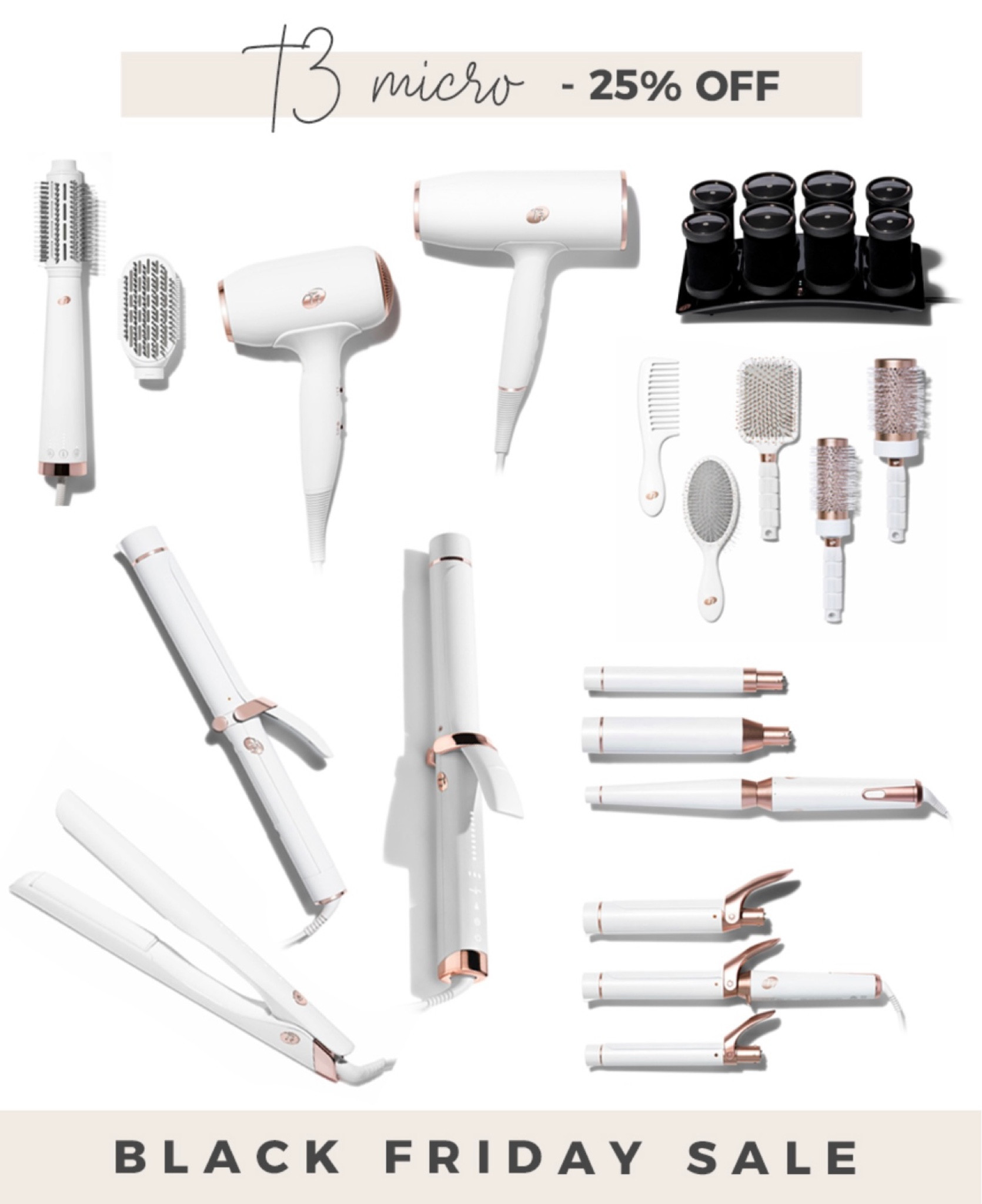 Black Friday deal: 25% off T3 Micro products 

#t3 #beautydeals #beautygifts #blackfridaydeal 

#LTKCyberweek #LTKbeauty #LTKHoliday