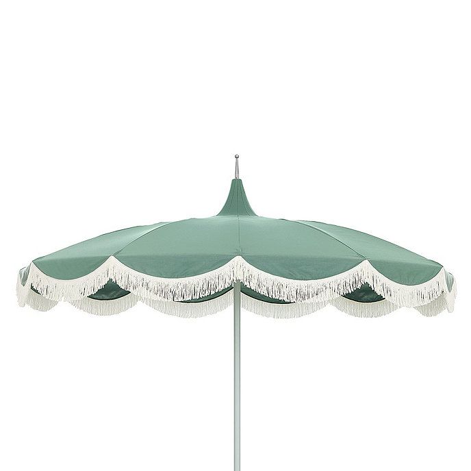 Pacific Pagoda 8.5 ft Umbrella with Fringe Edge | Ballard Designs, Inc.