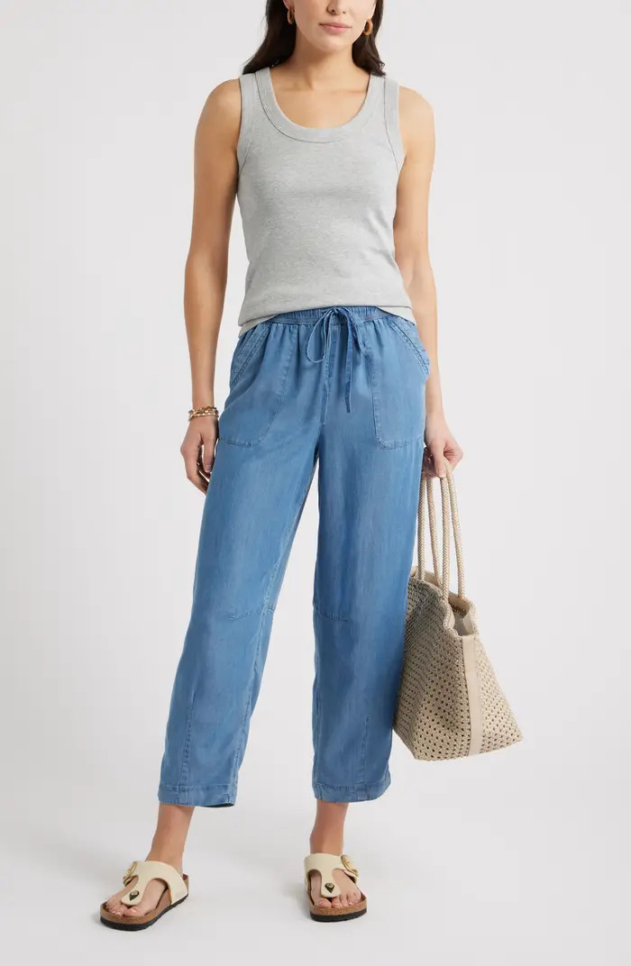 Scoop Neck Rib Cotton Tank | Nordstrom
