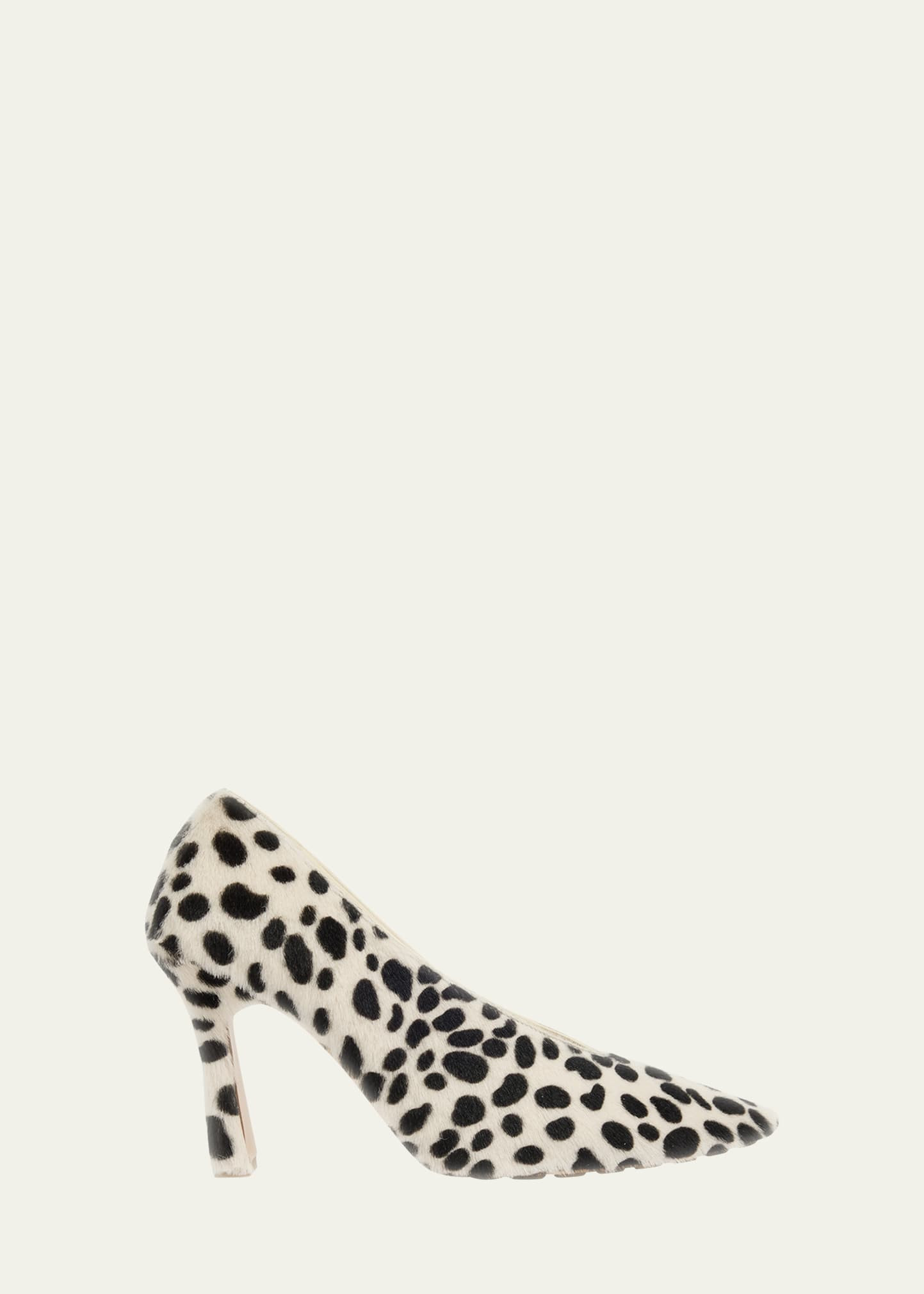 Bottega Veneta Sofia Jaguar-Print Lamb Hair Stiletto Pumps | Bergdorf Goodman