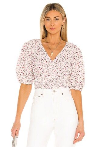 1. STATE Ditsy Refresh Blouse in Soft Ecru Multi from Revolve.com | Revolve Clothing (Global)