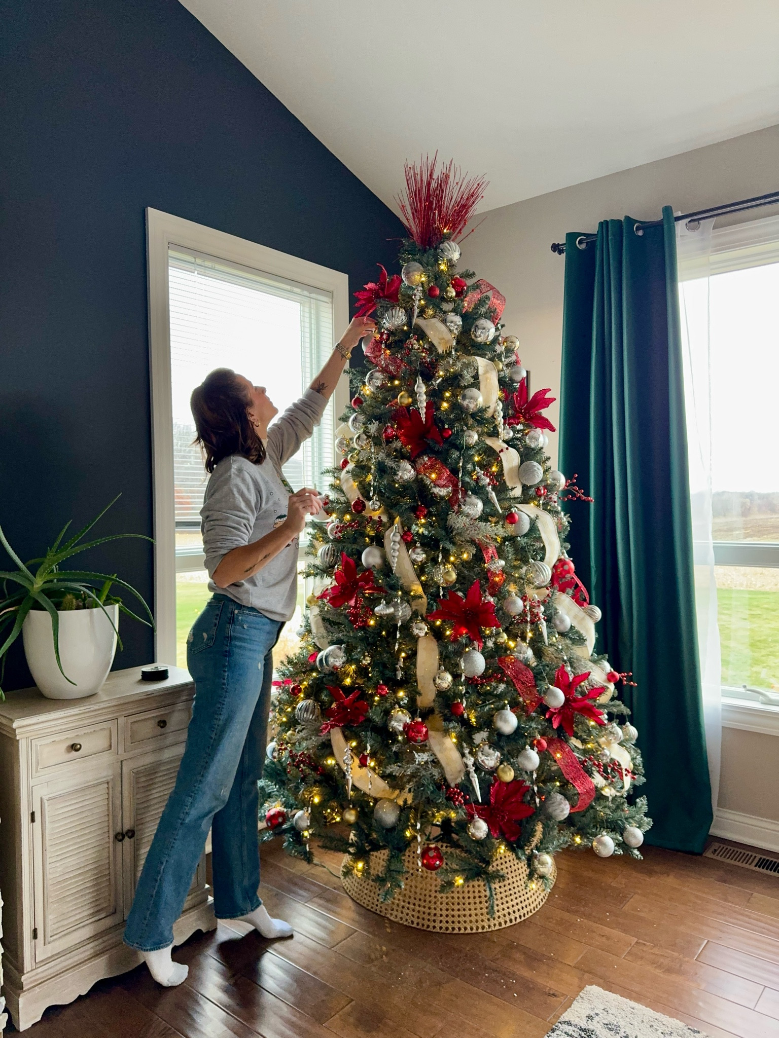 8’ kind of Christmas blue Tribeca spruce with warm LED lights. 

#LTKHoliday #LTKSeasonal #LTKHome