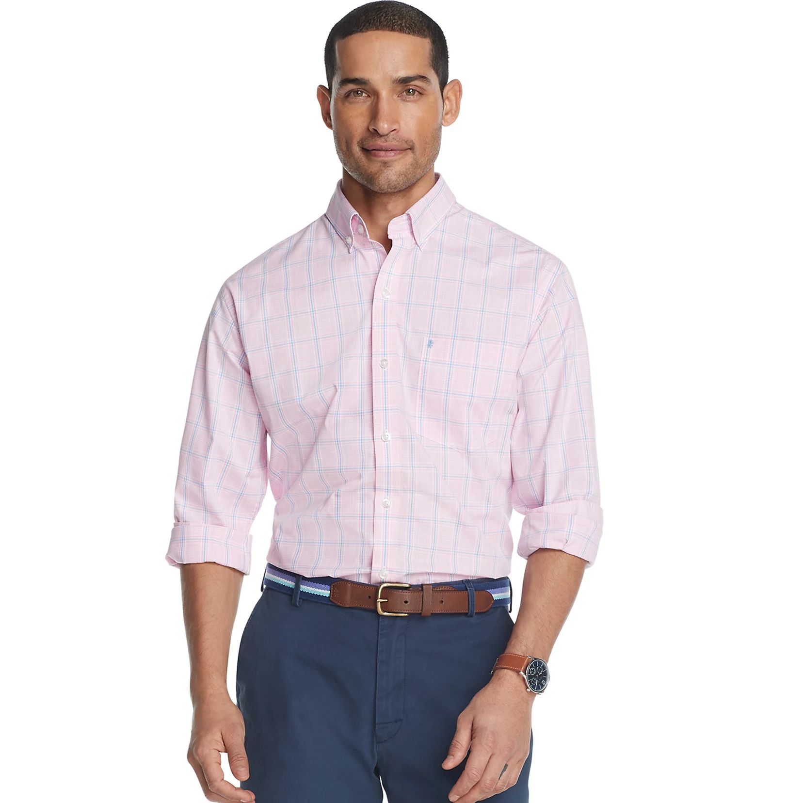 Men's IZOD Advantage Regular-Fit Performance Button-Down Shirt | Kohl's