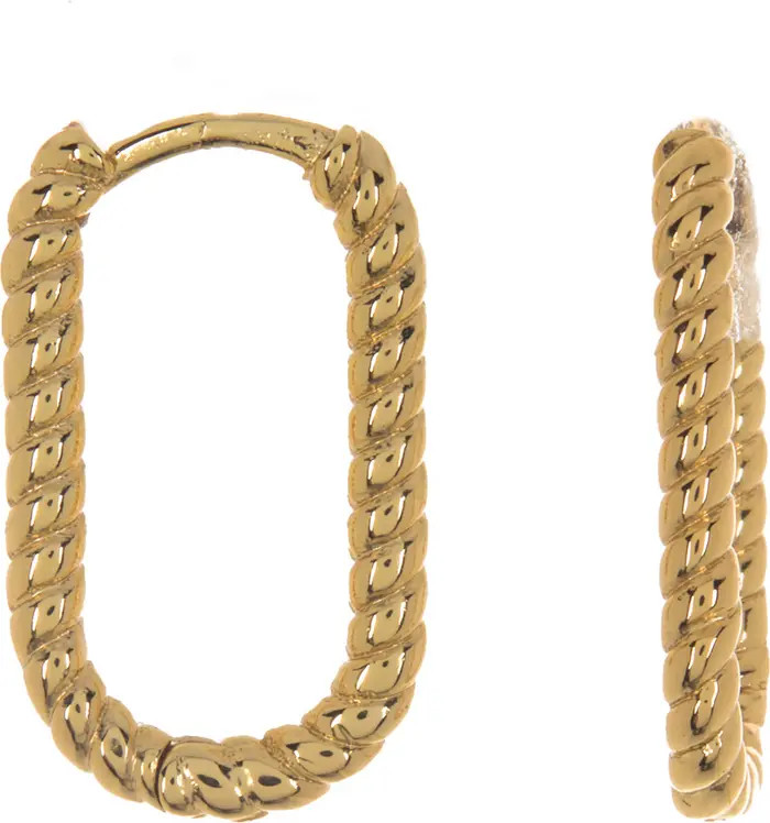 NORDSTROM RACK Oval Rope Hoop Earrings | Nordstromrack | Nordstrom Rack