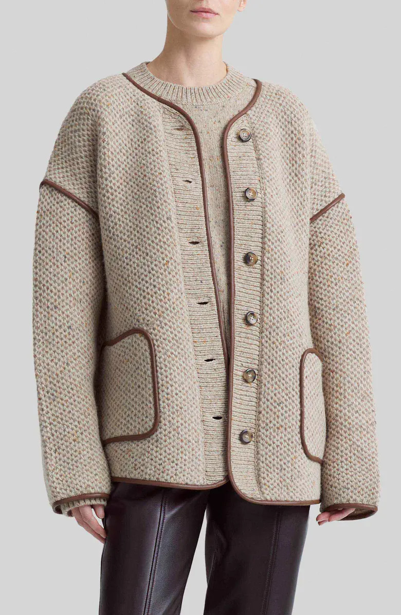 Altuzarra Medrano Oversize Merino Wool Blend Knit Jacket | Nordstrom | Nordstrom