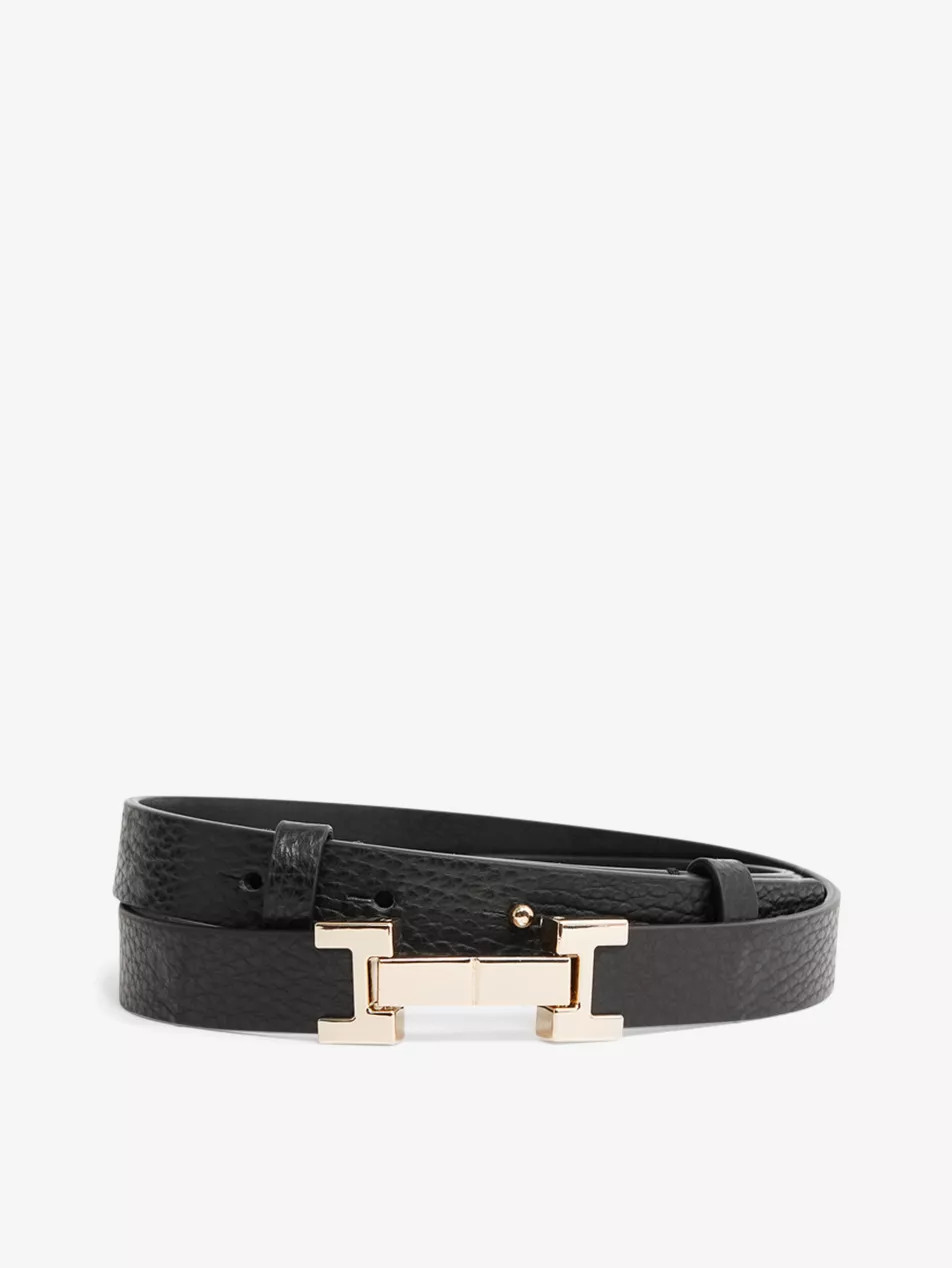 Hayley hinged-buckle leather belt | Selfridges