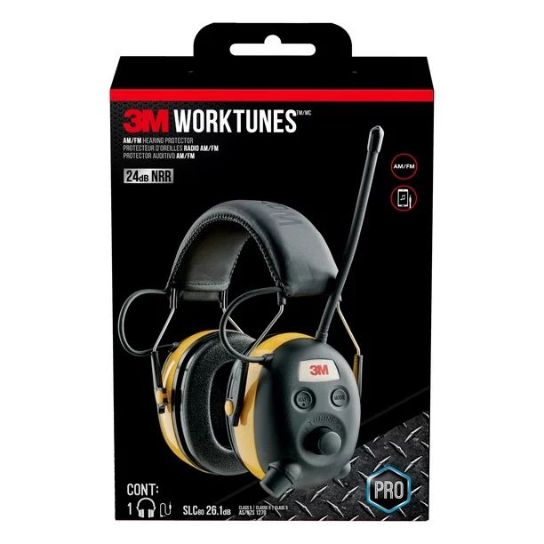3M WorkTunes Hearing Protector with AM/FM Digital Radio | Walmart (US)