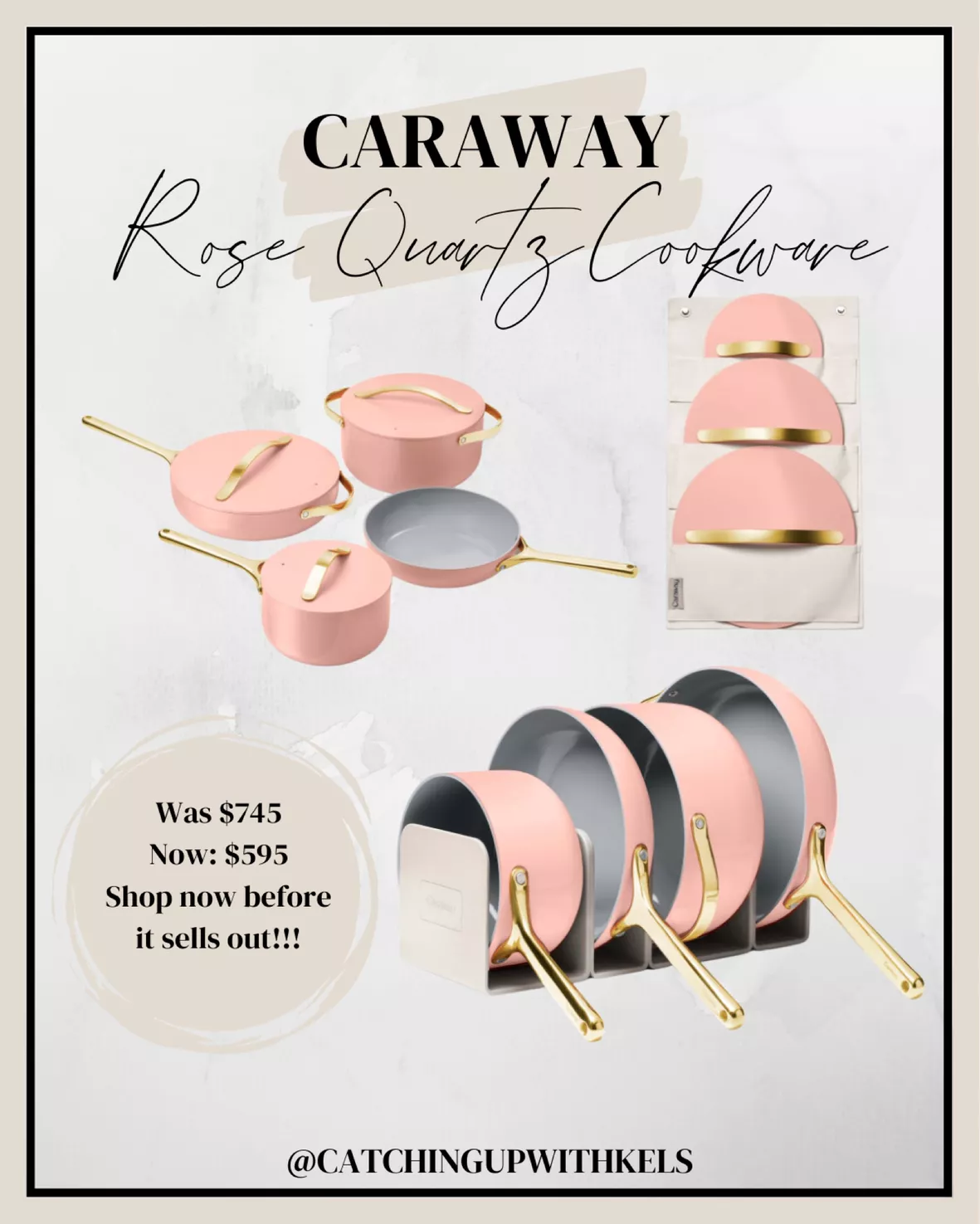 Caraway Rose Quartz Cookware Set