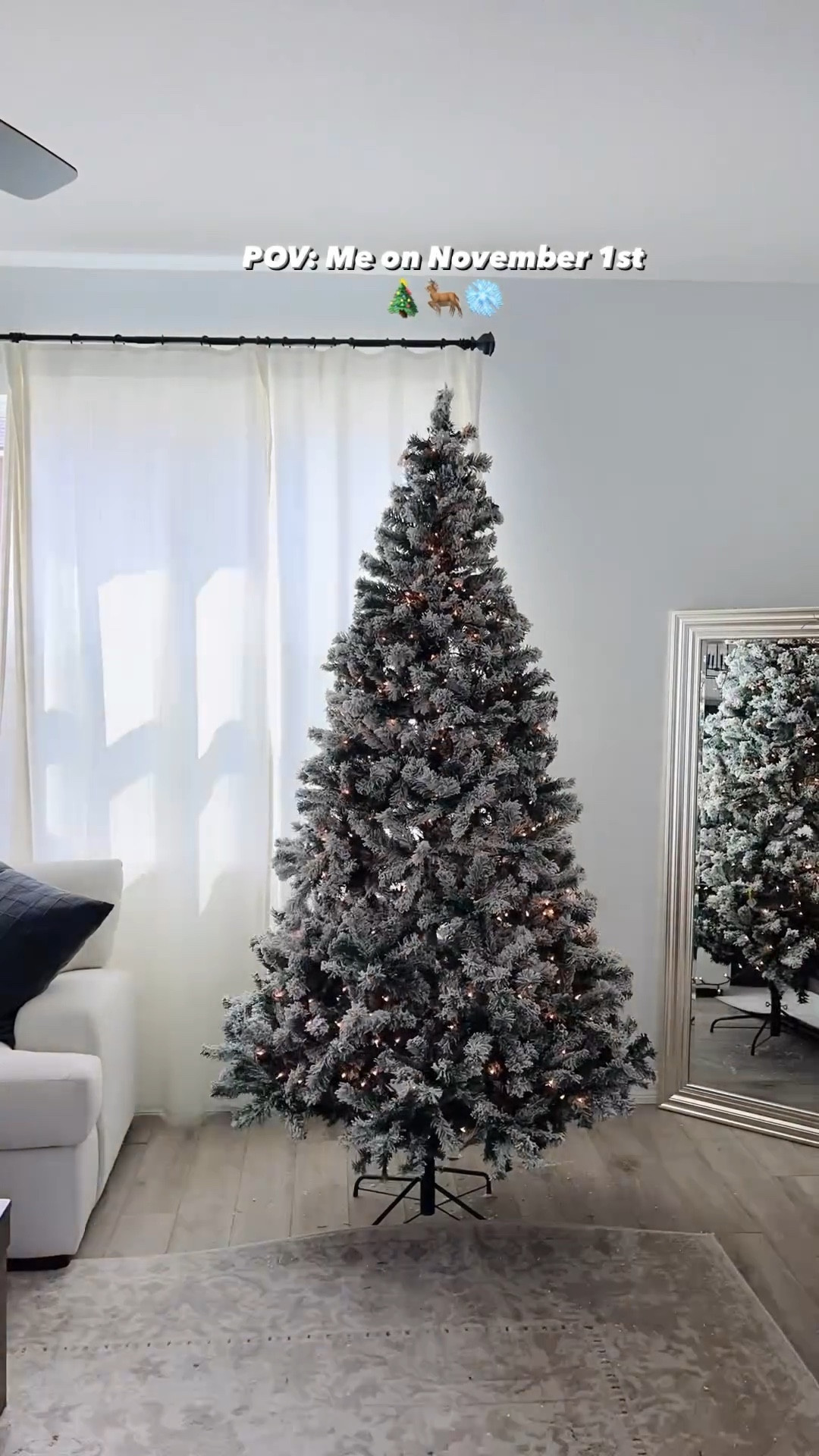 Our flocked Christmas Tree 🎄We have the 7.5 ft 

#LTKHoliday #LTKHolidaySale #LTKhome