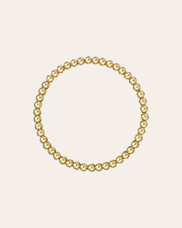 4mm Gold Bead Bracelet | Zoe Lev Jewelry