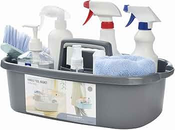 ALINK Large Plastic Shower Caddy Tote, Portable Storage Caddy Basket Organizer with Handle for Do... | Amazon (US)