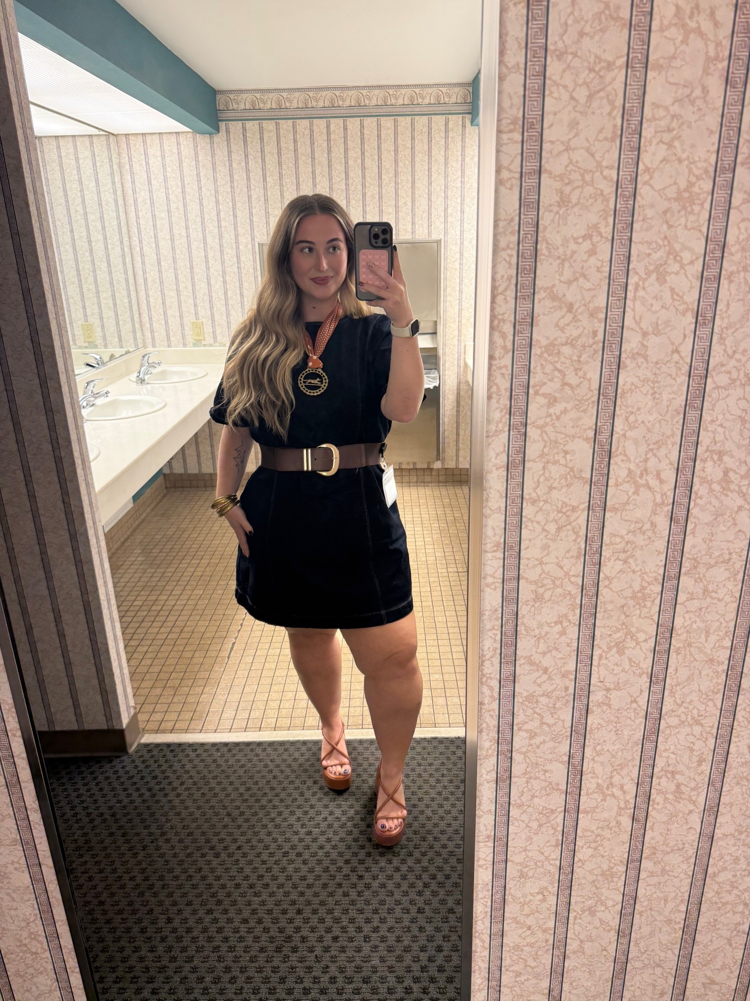 this denim dress from old navy is SO fun to accessorize and absolutely perfect for fall!

#LTKPlusSize #LTKFindsUnder50 #LTKWorkwear