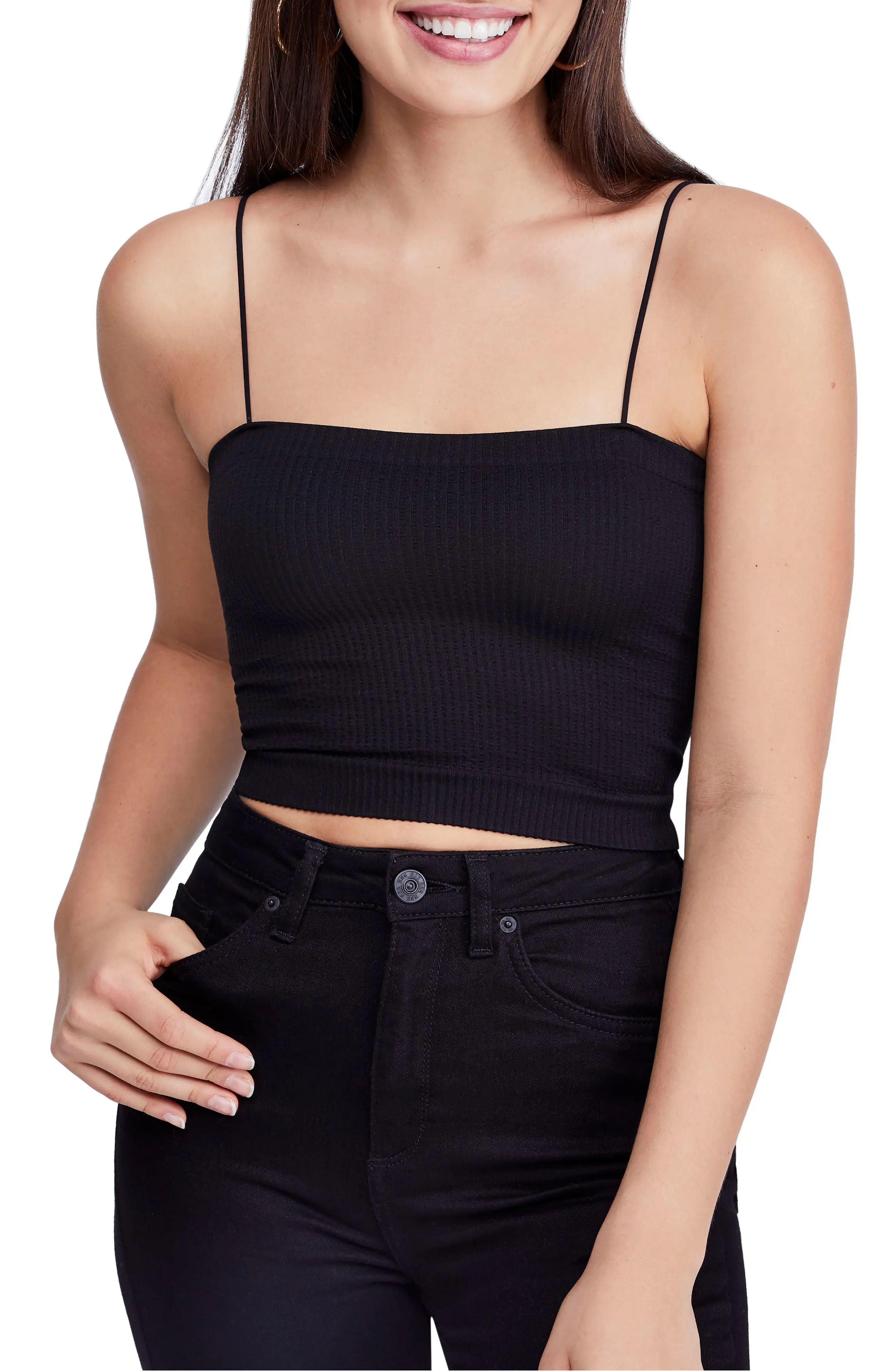Women's Bdg Urban Outfitters Bungee Strap Tube Top, Size Small - Black | Nordstrom