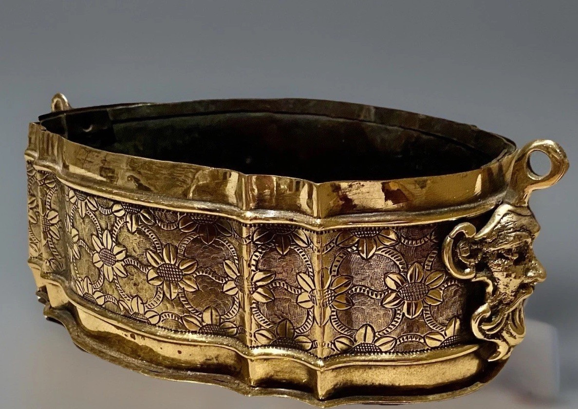 Antique French Brass Jardiniere  w/ Liner Cache Pot Wine Champagne Cooler | eBay US