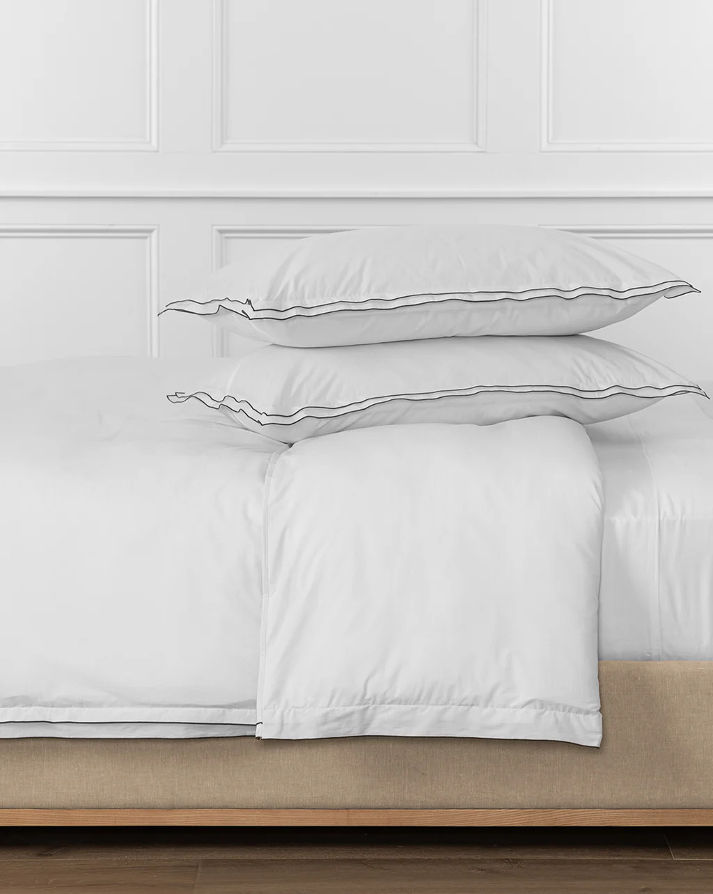 Devlin White Duvet Cover & Sham Set | McGee & Co.