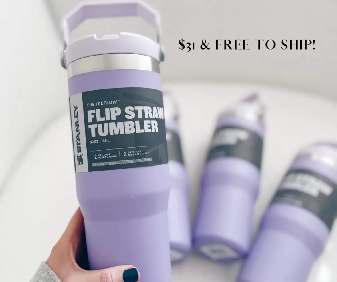 Stanley Iceflow Flip Straw 30 oz. Tumbler— Lavender Color (RARE