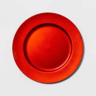 12.9" Plastic Round Decorative Charger - Threshold™ | Target