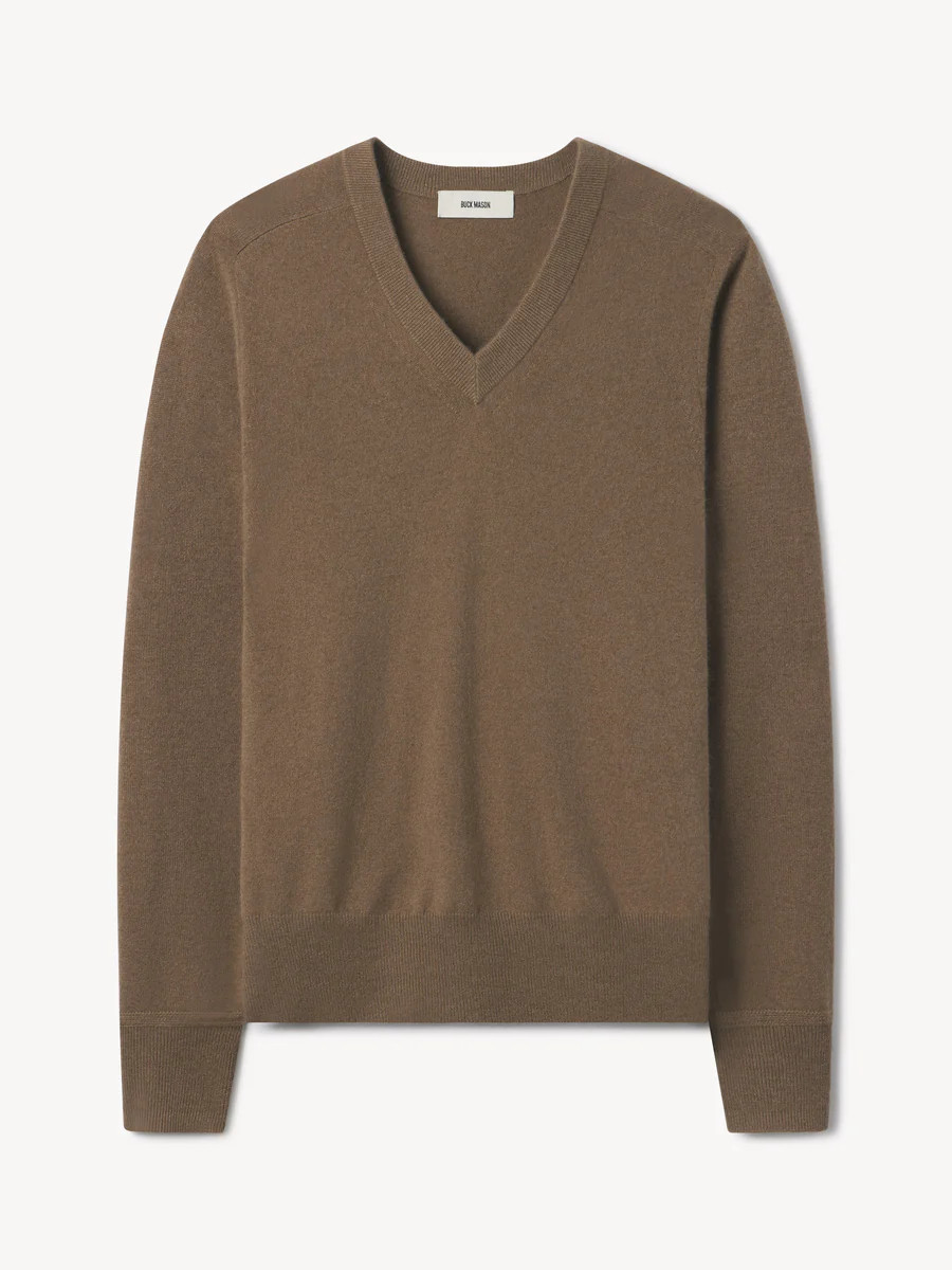 Oak Gall California Cashmere V-Neck - Buck Mason- Modern American Classics | Buck Mason