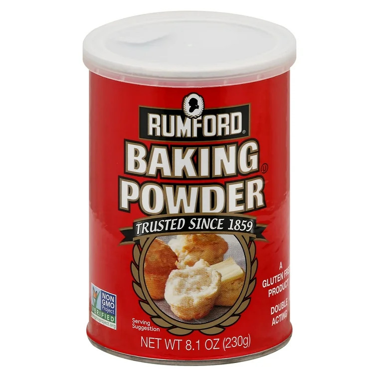 Rumford, Non-GMO, Gluten-Free, Double Acting Baking Powder, 8.1 oz | Walmart (US)