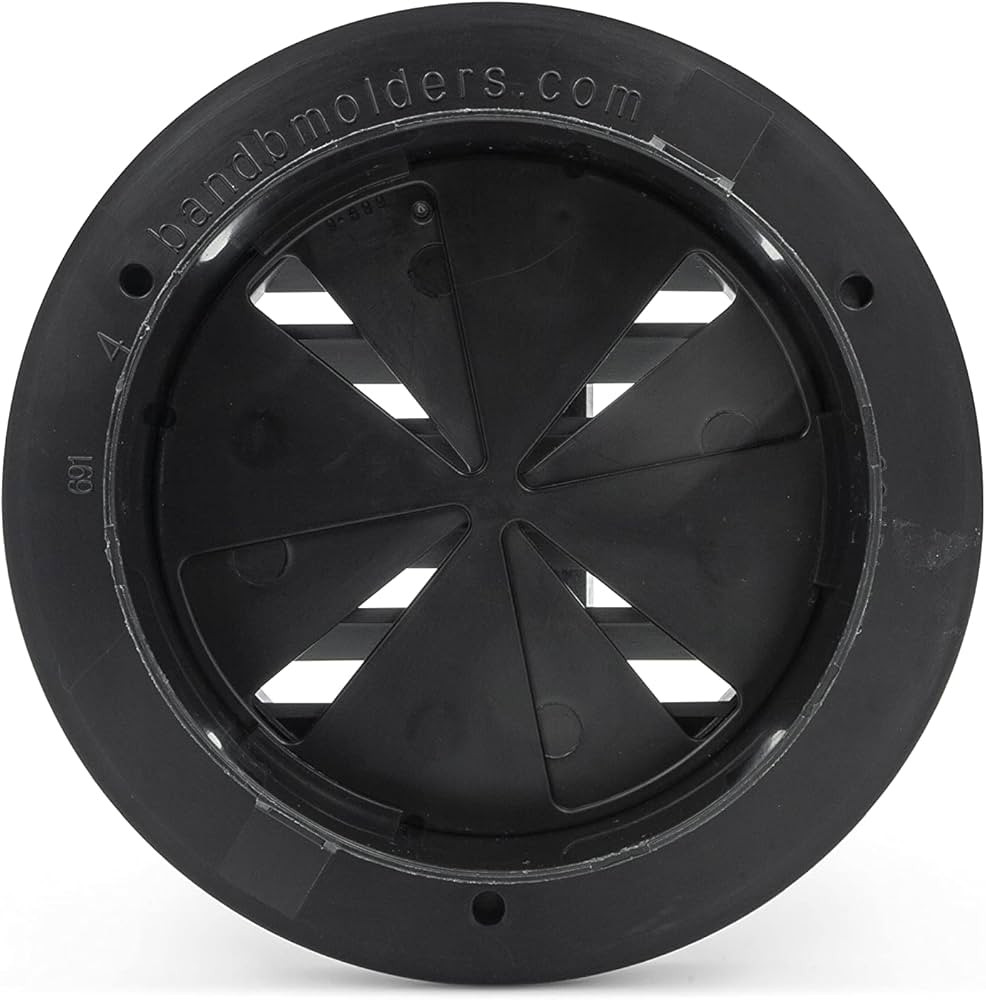 Thetford Thermovent 4 inch Ducted Heat Vent with Damper Black PN 94268 | Amazon (US)