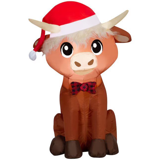 Holiday Living 3.5-ft Lighted Merry Christmas Inflatable Lowes.com | Lowe's