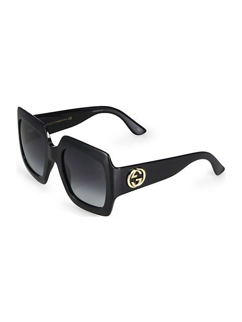 Gucci 54MM Oversized Square Sunglasses | Saks Fifth Avenue