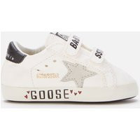 Golden Goose Babys' Nappa Upper And Stripes Suede Signature Foxing Trainers - White/Ice/Black - UK 1 Baby | Coggles (Global)