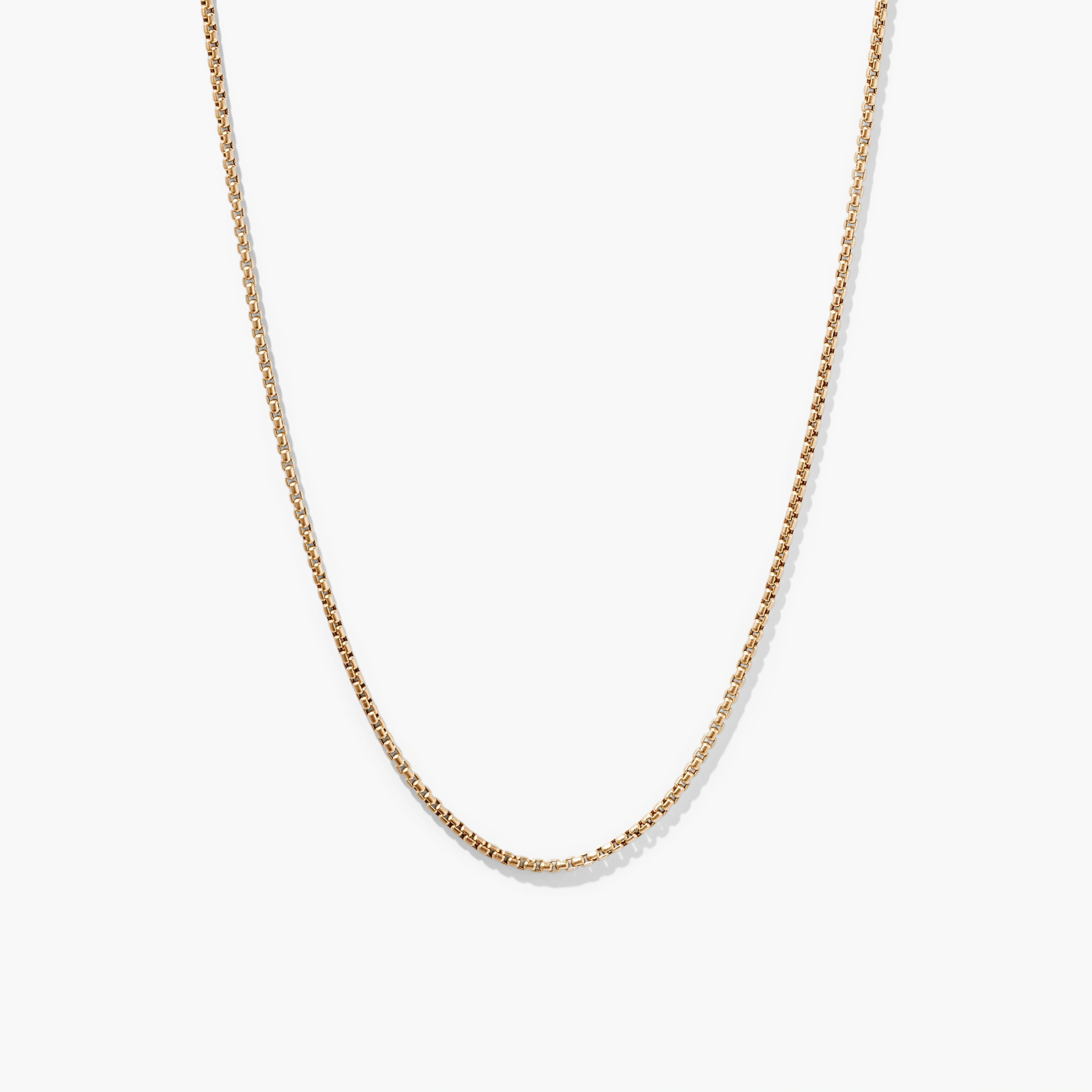 Round Box Chain Necklace | Mejuri | Mejuri Fine Crew