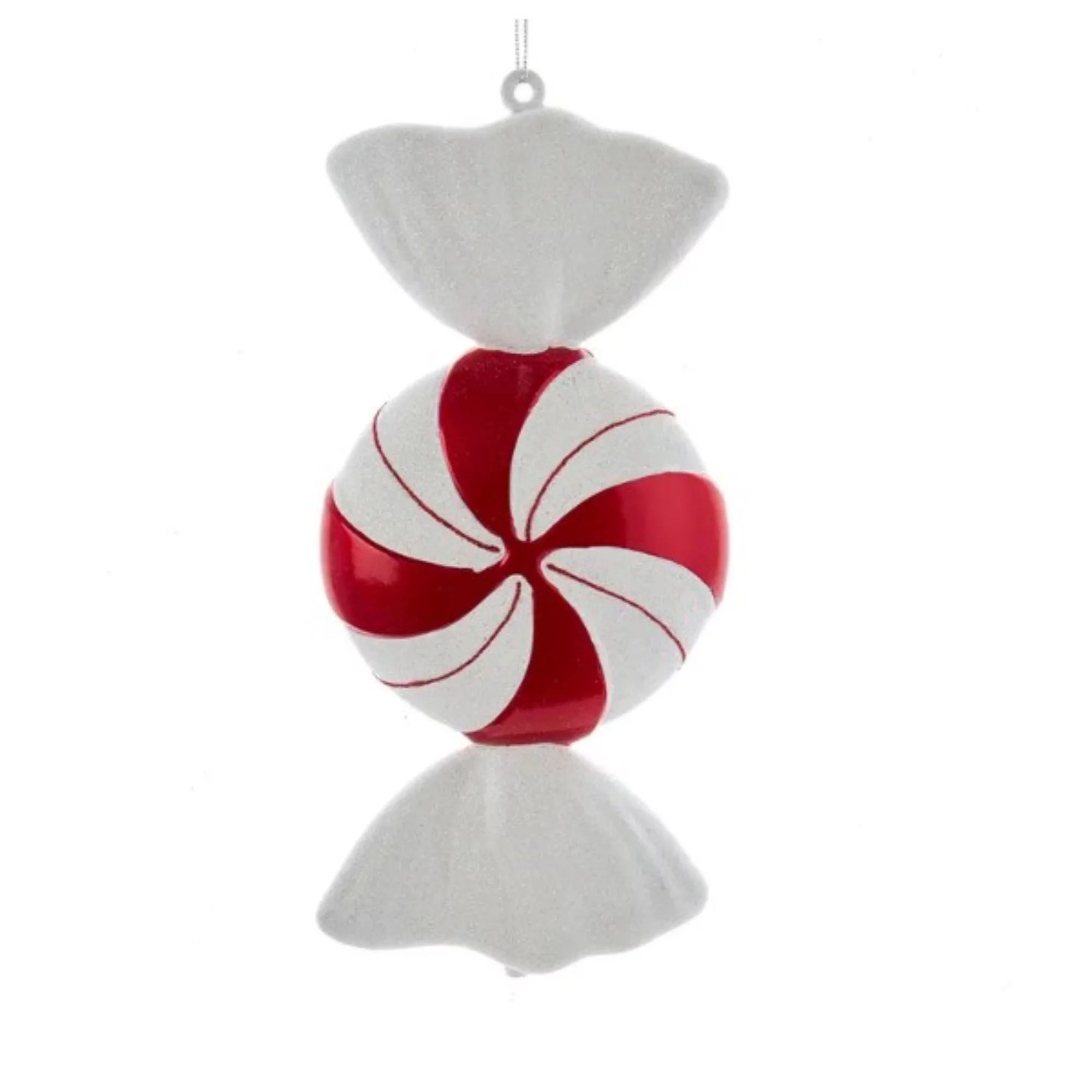 Kurt Adler Large Plastic Christmas Tree Ornament, Red/White Peppermint Candy 12" - Walmart.com | Walmart (US)
