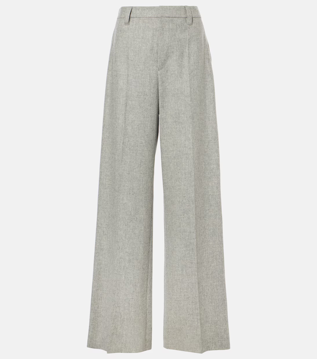 Wool and cashmere flannel wide-leg pants | Mytheresa (UK)