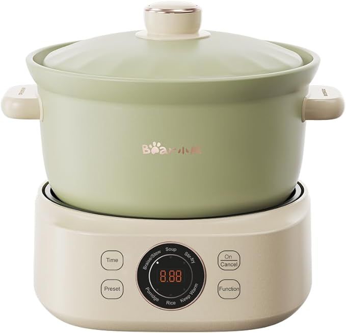 Bear Electric Clay Pot DSG-D30S1, Fast Stew Pot for Casserole Rice & Porridge, Chinese Soup Maker... | Amazon (US)