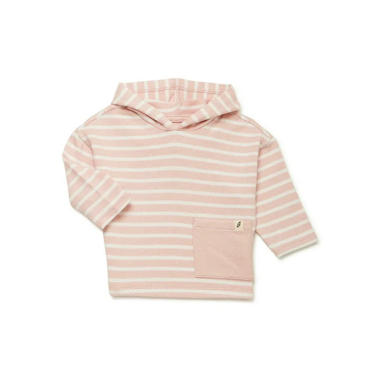 easy-peasy Baby Long Sleeve Stripe Hacci Hoodie, Sizes 0/3-24 Months - Walmart.com | Walmart (US)