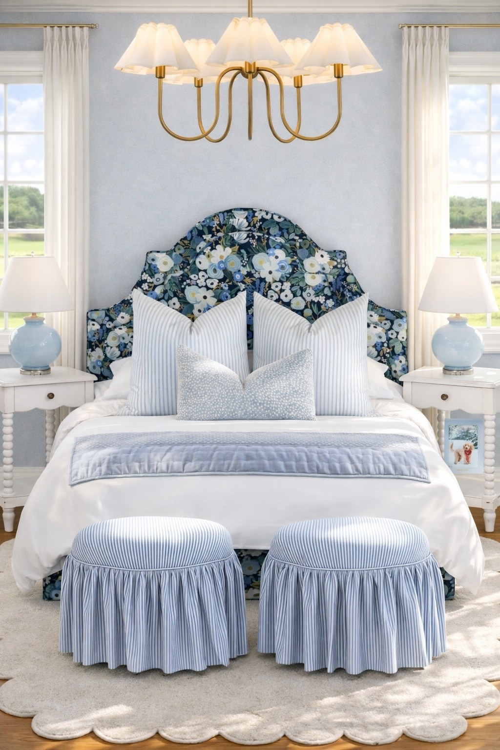 Blues and white with florals and ruffles 

#bedroom #kidsbedroom #homedecor

#LTKKids #LTKSaleAlert #LTKHome
