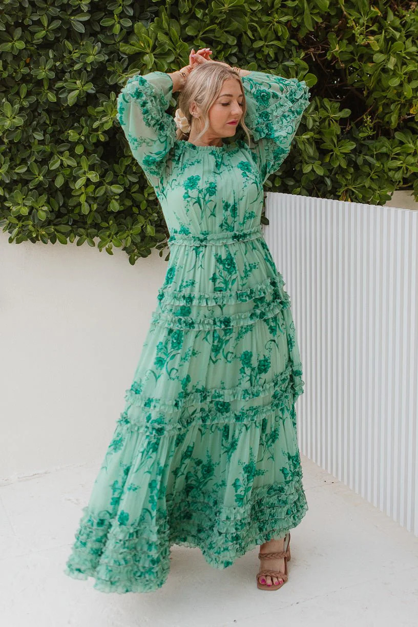 Geneva Dress in Bright Green | Ivy City Co