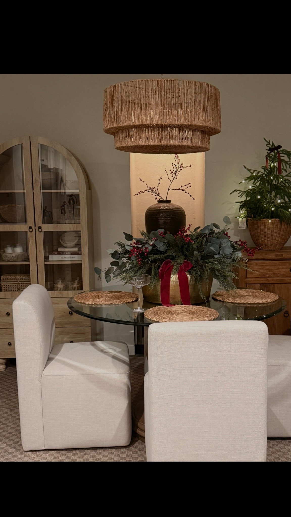 Holiday Christmas, dining room, inspiration, decor, and styling with florals and just a beautiful vase.

Holiday dining room decor, Christmas tablescape ideas, festive table styling, elegant holiday table, Christmas centerpiece ideas, holiday home inspiration, winter dining room decor, Christmas entertaining decor, holiday table setup, cozy holiday dining, neutral Christmas table, glam holiday table decor, classic holiday decorations, simple Christmas tablescape, dining room Christmas inspiration, holiday hosting 

#LTKHome #LTKSeasonal #LTKHoliday