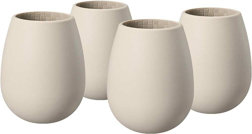 Unbreakable Silicone Stemless Wine Glasses | Set of 4 | Reusable & Shatterproof Tumbler Drinkware... | Amazon (US)