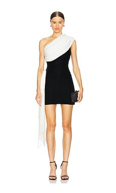 L'Academie by Marianna Jovie Mini Dress in Black & Ivory from Revolve.com | Revolve Clothing (Global)