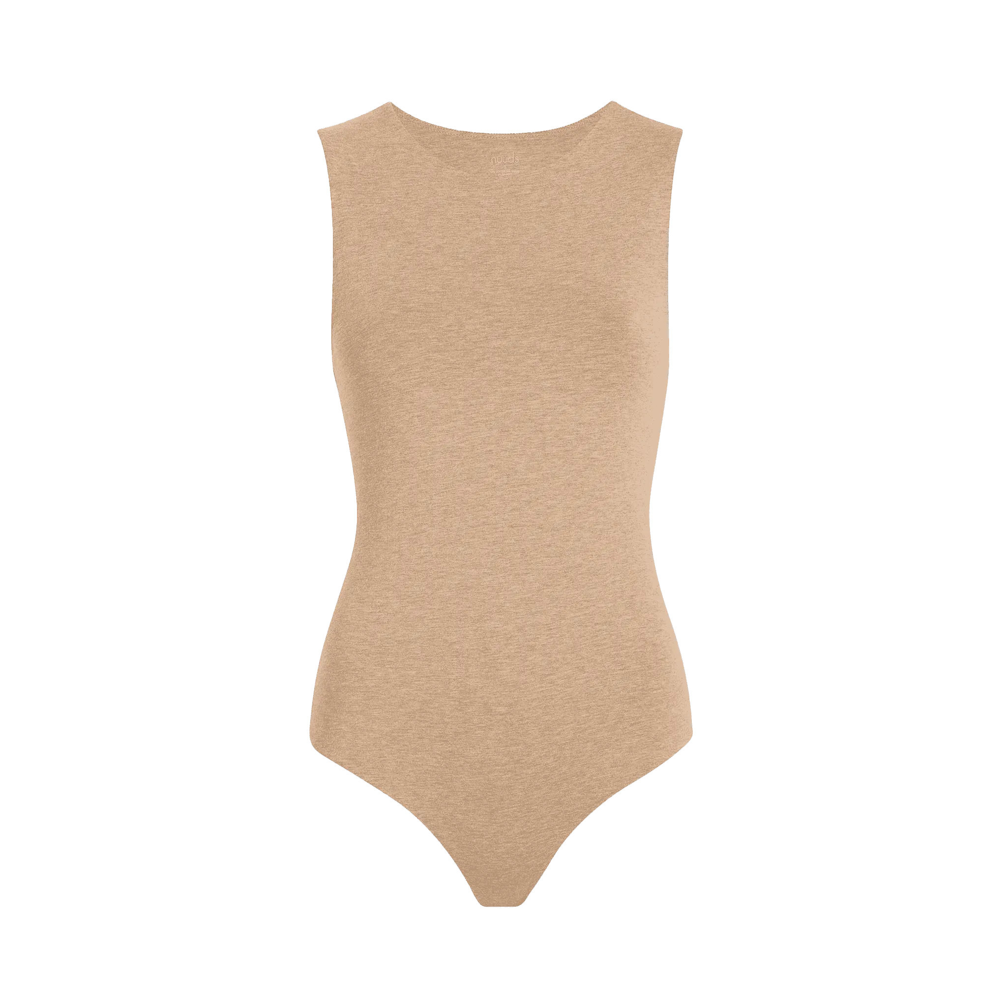 Classic Crew Tank Bodysuit | Heather Cinnamon - nuuds | nuuds